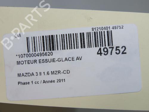 Front wiper motor MAZDA 3 (BL) 1.6 MZ-CD (BL14) | BP33444985M29  - Image 5