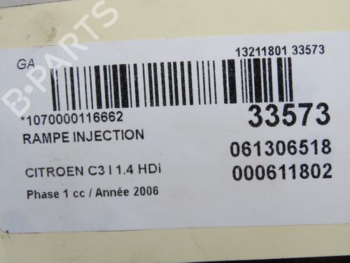 Used Injection rail Injection rail CITROËN C3 I (FC_, FN_) 1.4 HDi (68 hp) 9598155 9598155