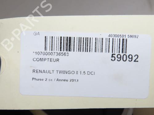 Instrument cluster RENAULT TWINGO II Hatchback Van (CNO_) 1.5 dCi (CN03) | BP40484816C47 - Image 5