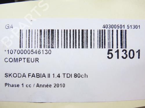 instrument-cluster-skoda-fabia-ii-542-2006-2007-2008-2009-2010-2011-2012-2013-2014-28830452 main image