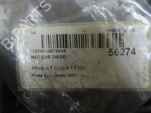 Engine RENAULT CLIO III (BR0/1, CR0/1) 1.5 dCi (C/BR0G, C/BR1G) | BP31324616M1 