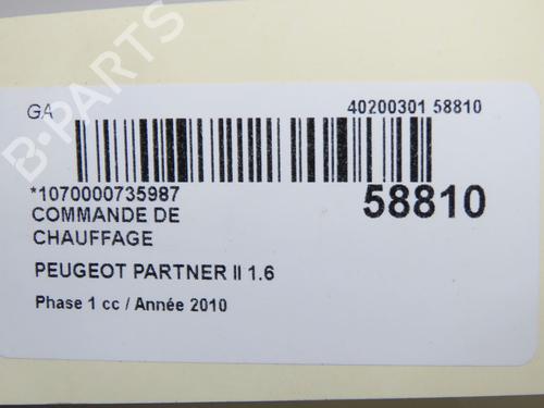 Climate control PEUGEOT PARTNER Tepee 1.6 HDi | BP36246637I5  - Image 6