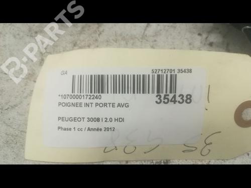 Front left interior door handle PEUGEOT 3008 I MPV (0U_) 2.0 HDi Hybrid4 | BP9602070I13 