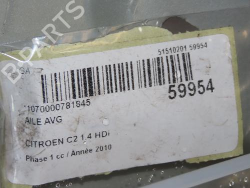 Used Left front fenders Left front fenders CITROËN C2 (JM_) 1.4 HDi (68 hp) 40205515 40205515