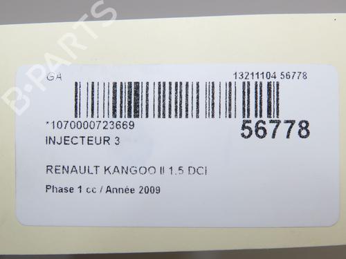Used Injector RENAULT KANGOO Express (FW0/1_) 1.5 dCi 70 (FW0A, KW0V) (68 hp) 32486094