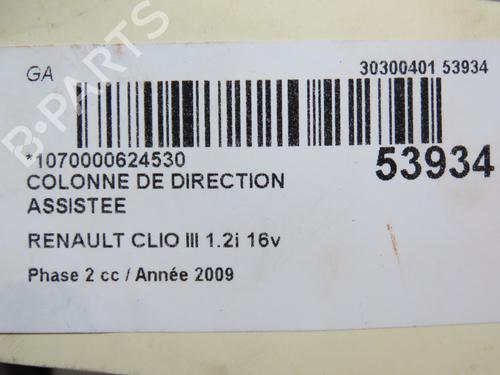 Steering column RENAULT CLIO III (BR0/1, CR0/1) 1.2 16V (BR02, BR0J, BR11, CR02, CR0J, CR11) | BP30366631M21 