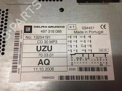 Used Radio OPEL CORSA D (S07) 1.3 CDTI (L08, L68) (75 hp) 9593387