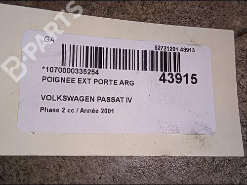 Venstre bak utvendig håndtak VW PASSAT B5.5 (3B3) 1.9 TDI | BP9619432C130 