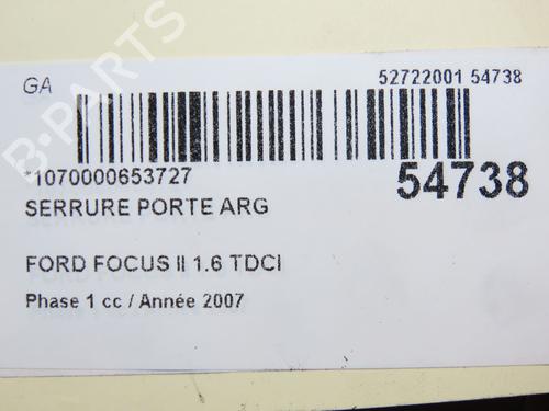 Venstre bak lås FORD FOCUS II (DA_, HCP, DP) 1.6 TDCi | BP28832019C100 