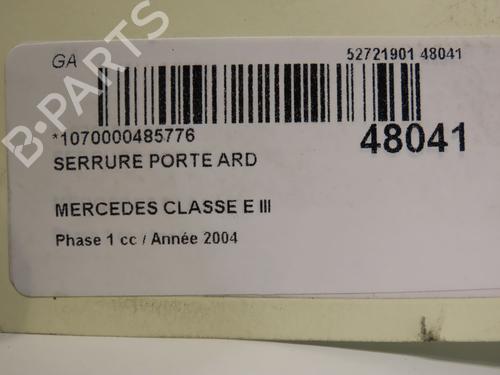 Rear right lock MERCEDES-BENZ E-CLASS T-Model (S211) E 270 T CDI (211.216) | BP19668724C99 