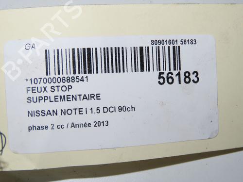 Used Third brake light NISSAN NOTE (E11, NE11) 1.5 dCi (90 hp) 31796679
