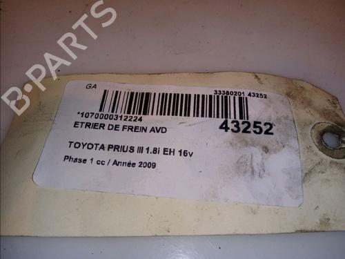 Used Right front brake caliper TOYOTA PRIUS (_W3_) 1.8 Hybrid (ZVW3_) (99 hp) 14877594