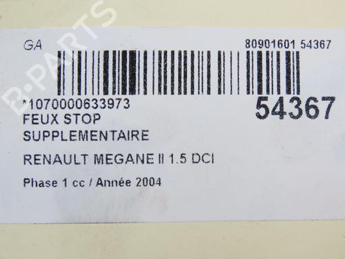 Third brake light RENAULT MEGANE II (BM0/1_, CM0/1_) 1.5 dCi (BM02, BM13, BM2A, CM02, CM13) | BP28832918L11 