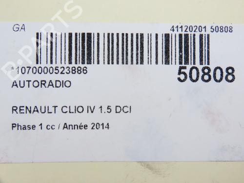 Radio RENAULT CLIO IV (BH_) 1.5 dCi 90 | BP28968036E6 