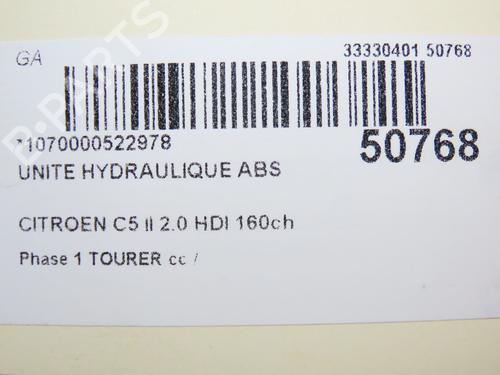 Used ABS pump CITROËN C5 III Break (RW_) 2.0 HDi 165 (163 hp) 23896995