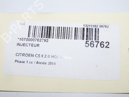 Used Injector Injector CITROËN C5 III (RD_) 2.0 HDi 140 (RDRHF8, RDRHFA, RDRHA8, RDRHAJ) (140 hp) 36426763 36426763