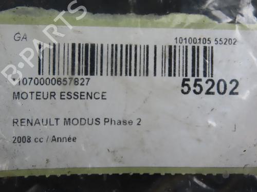 Used Engine RENAULT MODUS / GRAND MODUS (F/JP0_) 1.6 (JP03, JP0B, JP0U, JP0Y, JP1G) (112 hp) 29195949