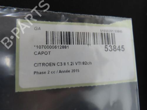 Capot CITROËN C3 II (SC_) 1.2 VTi 82 | BP28614640C1 