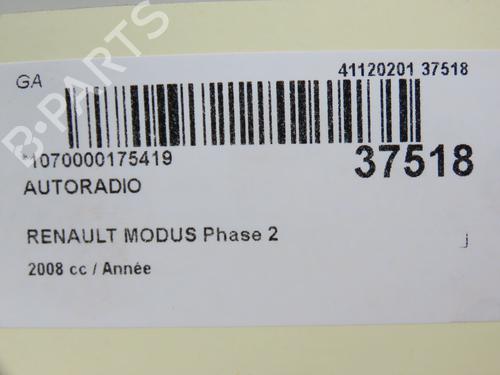 Radio RENAULT MODUS / GRAND MODUS (F/JP0_) 1.2 16V (JP0W) | BP9602249E6 