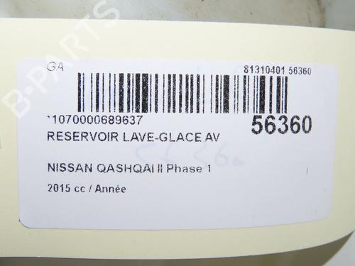 Deposito limpia NISSAN QASHQAI II (J11, J11_) 1.6 dCi (130 hp) 31242627