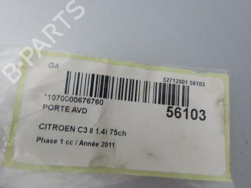Right front door CITROËN C3 II (SC_) 1.4 | BP31120761C3