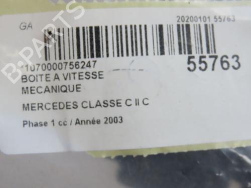 Used Gearbox Gearbox MERCEDES-BENZ C-CLASS (W203) C 180 Kompressor (203.046) (143 hp) 40162889 40162889