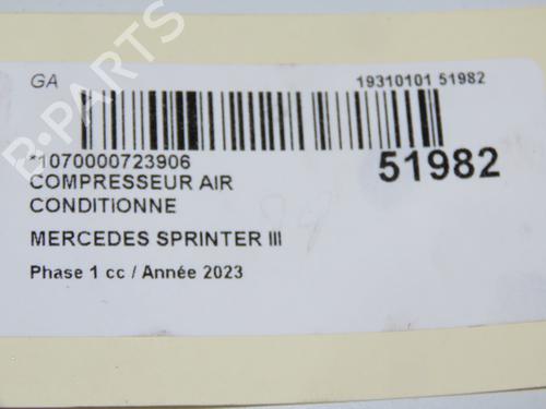 AC compressor MERCEDES-BENZ SPRINTER 3,5-t Van (B907, B910) 315 CDI RWD (907.631, 907.633, 907.635, 907.637) | BP32768802M34  - Image 8