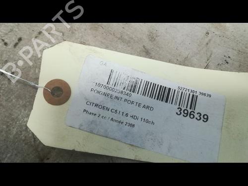 Used Rear right interior door handle CITROËN C5 II (RC_) 1.6 HDi (RC8HZB) (109 hp) 9608479