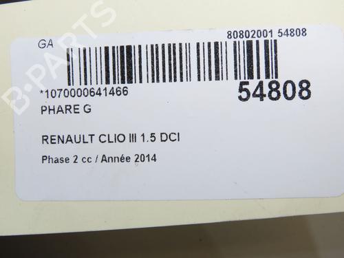 Left headlight RENAULT CLIO III (BR0/1, CR0/1) 1.5 dCi | BP36545227C28  - Image 6