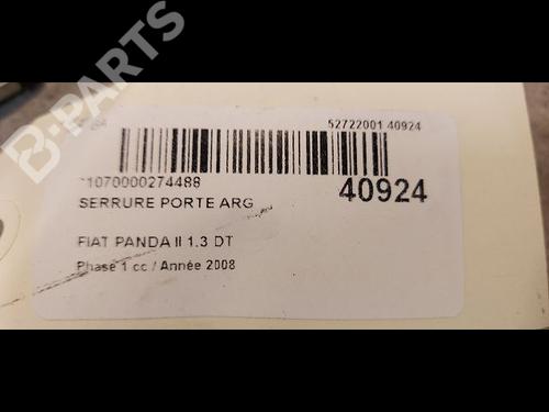 Rear left lock FIAT PANDA (169_) 1.3 D Multijet (169.AXC1A) | BP9613387C100 