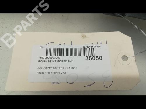 Front right interior door handle PEUGEOT 407 (6D_) 2.0 HDi 135 (6DRHRH, 6DRHRE, 6DRHRG, 6DRHRJ) | BP9596912I14 
