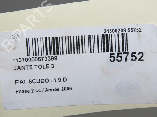 Used Rim FIAT SCUDO Van (220_) 1.9 D (69 hp) 32354715