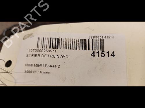 Used Right front brake caliper Right front brake caliper MINI MINI (R50, R53) One (90 hp) 14877508 14877508