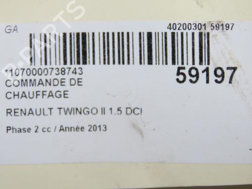 Climate control RENAULT TWINGO II Hatchback Van (CNO_) 1.5 dCi (CN03) | BP36545082I5  - Image 5