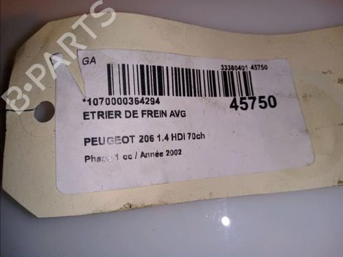 Left front brake caliper PEUGEOT 206 Hatchback (2A/C) 1.4 HDi eco 70 | BP14878570M105 