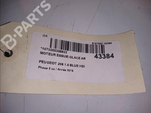 Rear wiper motor PEUGEOT 208 I (CA_, CC_) 1.6 BlueHDi 100 | BP11104544M102 
