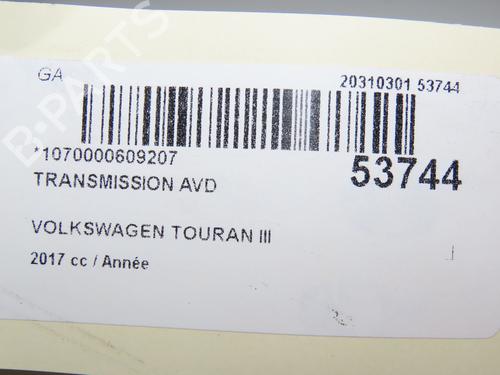 Right front driveshaft VW TOURAN (5T1) 2.0 TDI | BP30265365M39  - Image 6