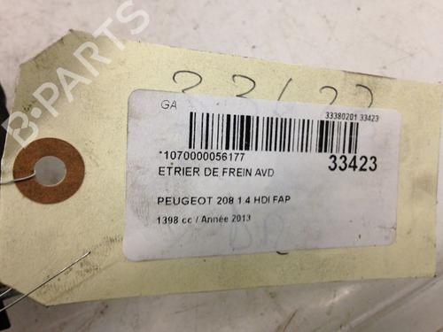 Right front brake caliper PEUGEOT 208 I (CA_, CC_) 1.4 HDi | BP14877166M104