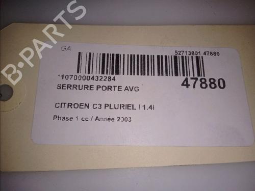 Front left lock CITROËN C3 Pluriel (HB_) 1.4 | BP23176506C98 