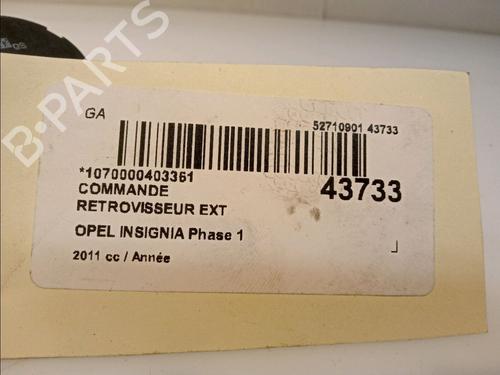 Used Mirror switch OPEL INSIGNIA A (G09) 2.8 V6 Turbo OPC 4x4 (68) (325 hp) 11267535