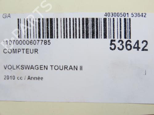 Used Instrument cluster VW TOURAN (1T3) 2.0 TDI (140 hp) 28801773