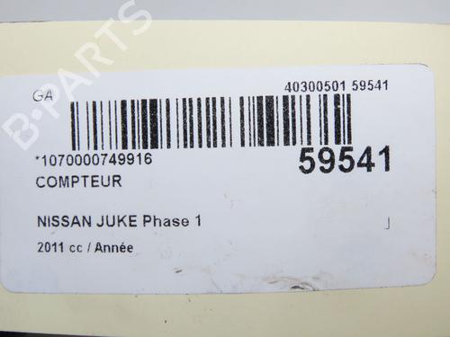 Kombiinstrument Kombiinstrument NISSAN JUKE (F15) 1.6 DIG-T 4x4 (190 hp) 37411052 37411052