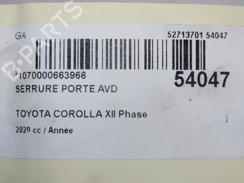 front-right-lock-toyota-corolla-hatchback-_e21_-_ea1_-_eh1_-2018-36958565 main image