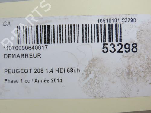 Startmotor PEUGEOT 208 I (CA_, CC_) 1.4 HDi (68 hp) 31077275