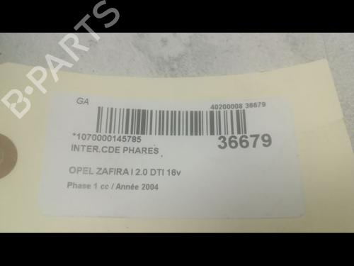 Used Headlight switch OPEL ZAFIRA A MPV (T98) 2.0 DTI 16V (F75) (101 hp) 9600304