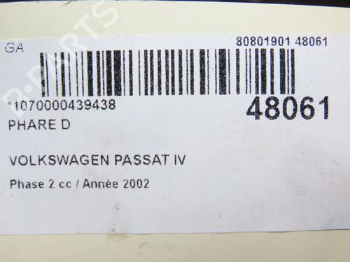 Right headlight VW PASSAT B5.5 (3B3) 1.9 TDI | BP28969402C29 - Image 6