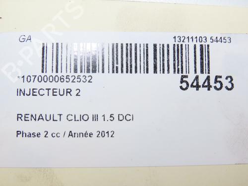 Used Injector RENAULT CLIO III (BR0/1, CR0/1) 1.5 dCi (75 hp) 28593724