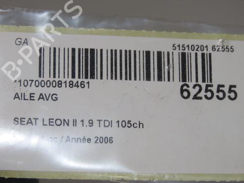 Used Left front fenders Left front fenders SEAT LEON (1P1) 1.9 TDI (105 hp) 40205522 40205522