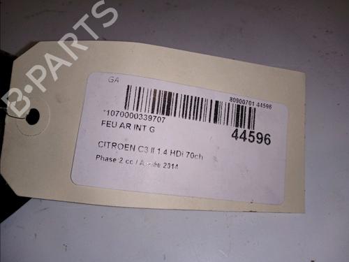 Used Left tailgate light CITROËN C3 II (SC_) 1.4 HDi 70 (SC8HZC, SC8HR0, SC8HP4) (68 hp) 10107916