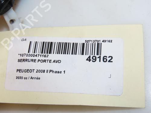 Front right lock PEUGEOT 2008 II (UD_, US_, UY_, UJ_, UR_, UC_) 1.2 PureTech 130 (USHNS, URHNS) | BP16667249C97 